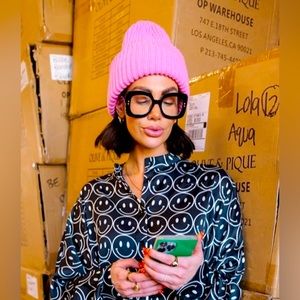 Dressed in LALA Pink Beanie